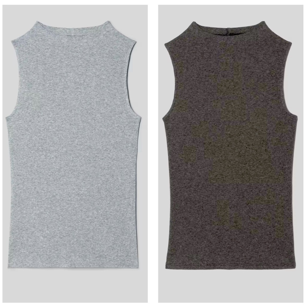 Everlane Micro-Rib Funnel-Neck Tank Set